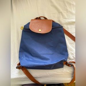 Navy Blue Longchamp Backpack